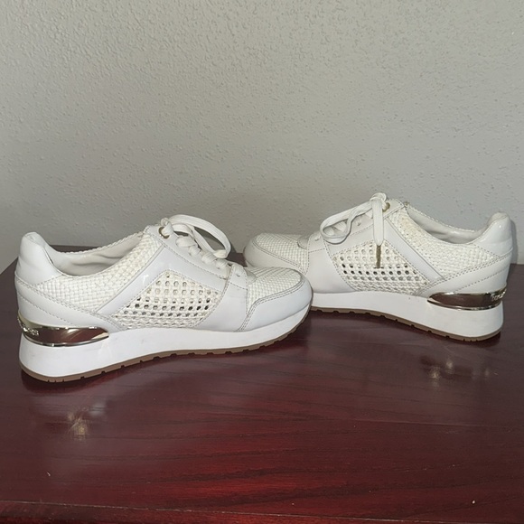 Michael Kors White Woven Sneakers - Picture 7 of 9